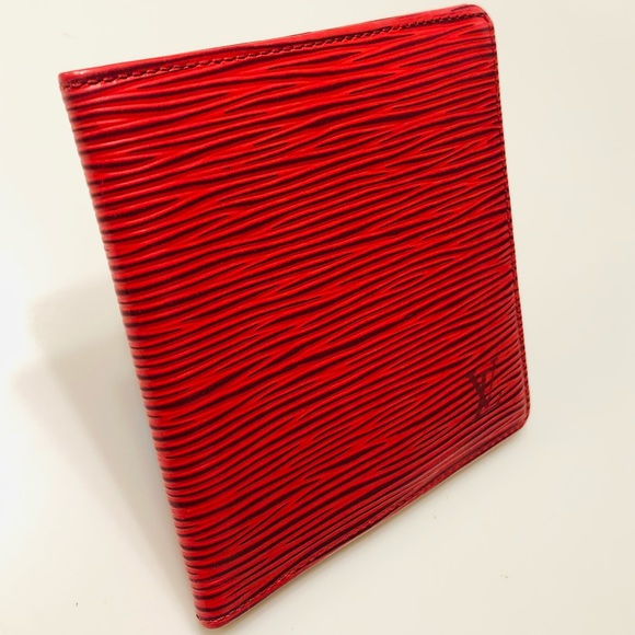 GENUINE LOUIS VUITTON Red Epi Six-Cartes Wallet - Picture 2 of 16